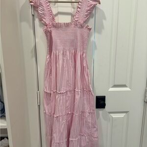 Hill House Pink and White Striped Dress